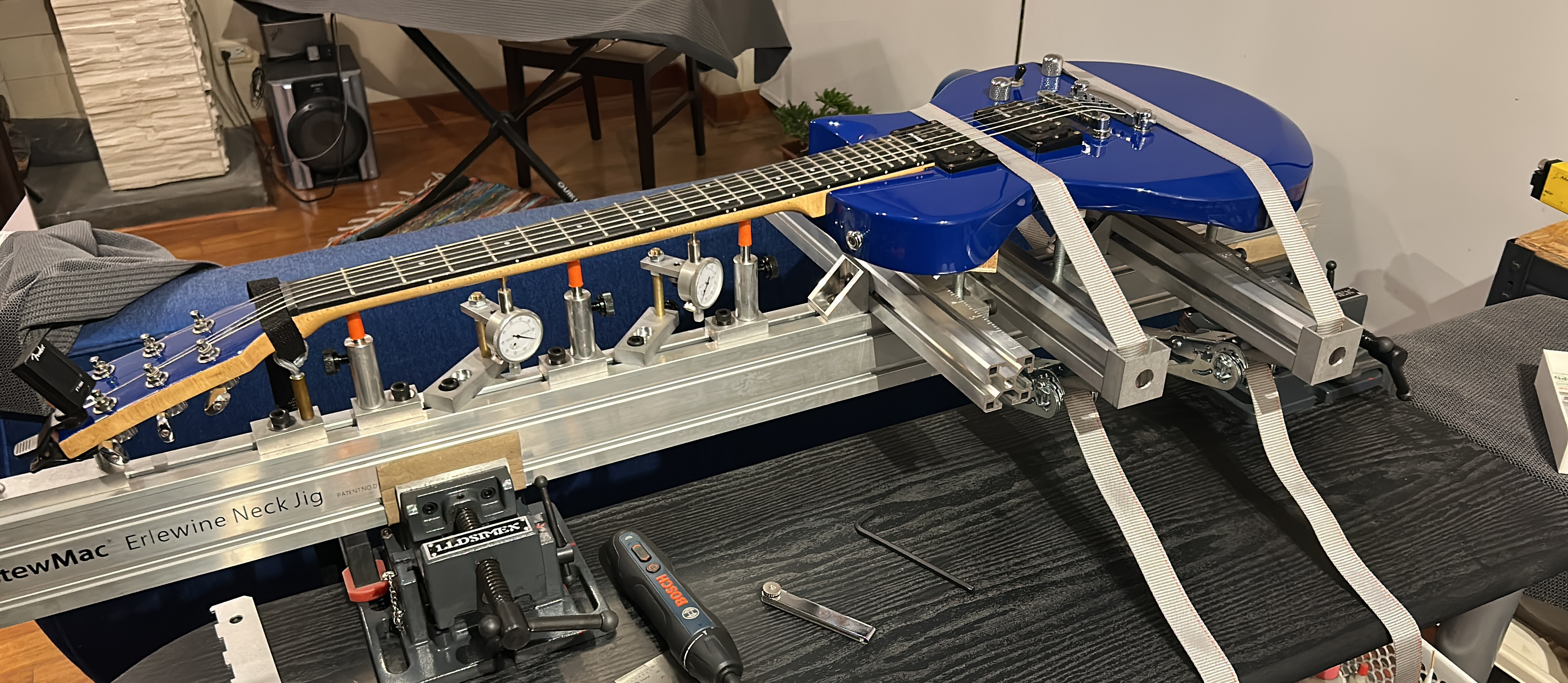 luthier bench tools guitar workshop